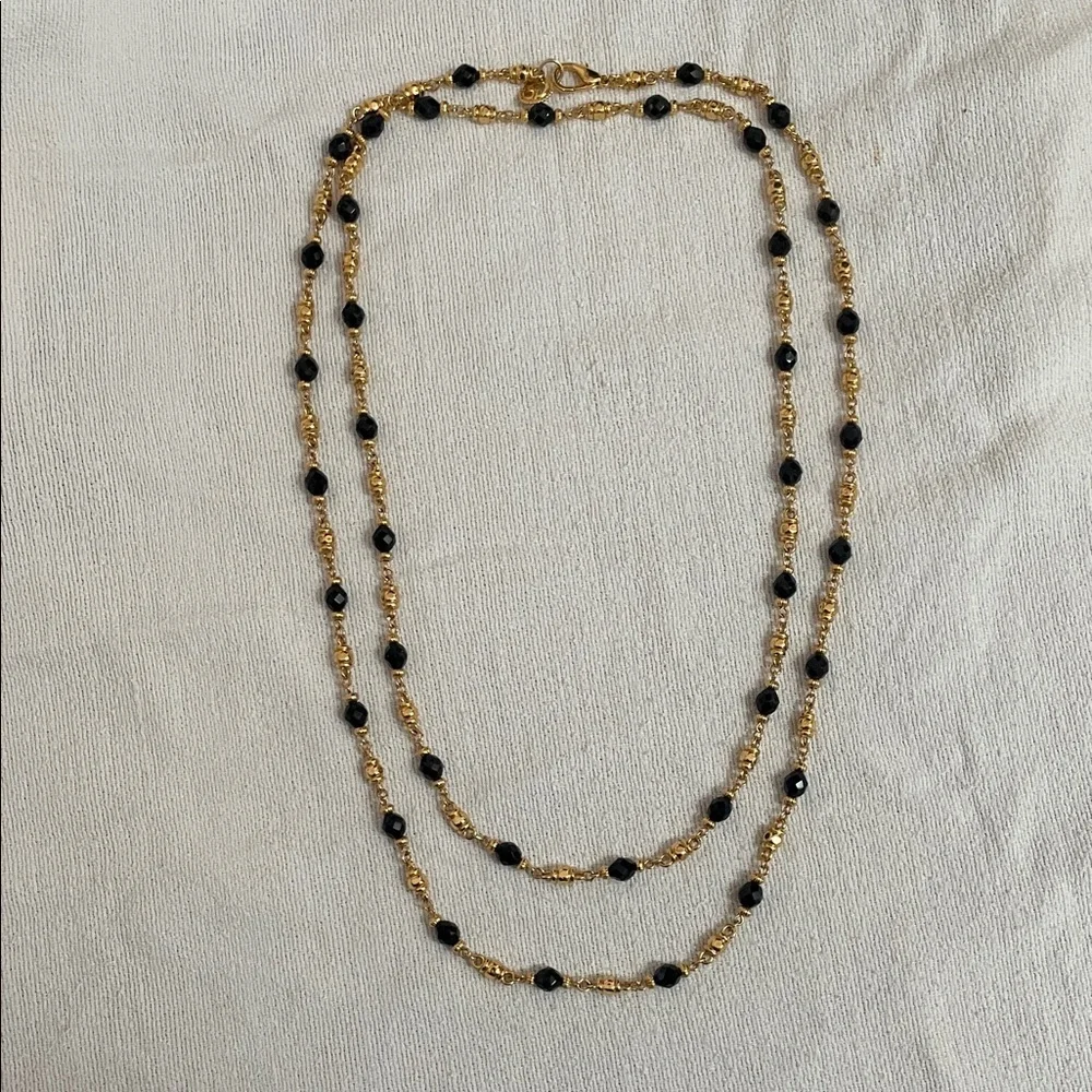 Vintage St. John Couture Opera Length Faceted Bead Necklace - Picture 1 of 6